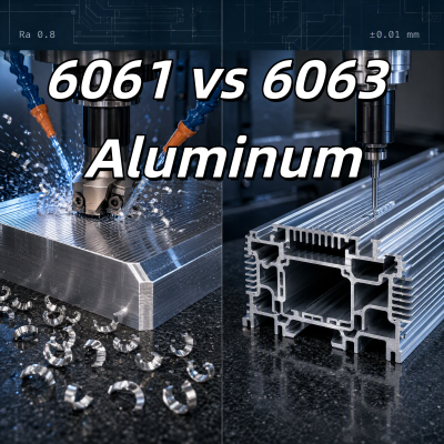 6061 vs 6063 aluminium: CNC maskinerings- og kostnadsveiledning